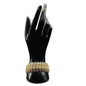 Vintage Coro Pegasus Gold-Tone Link Bracelet With Safety Chain